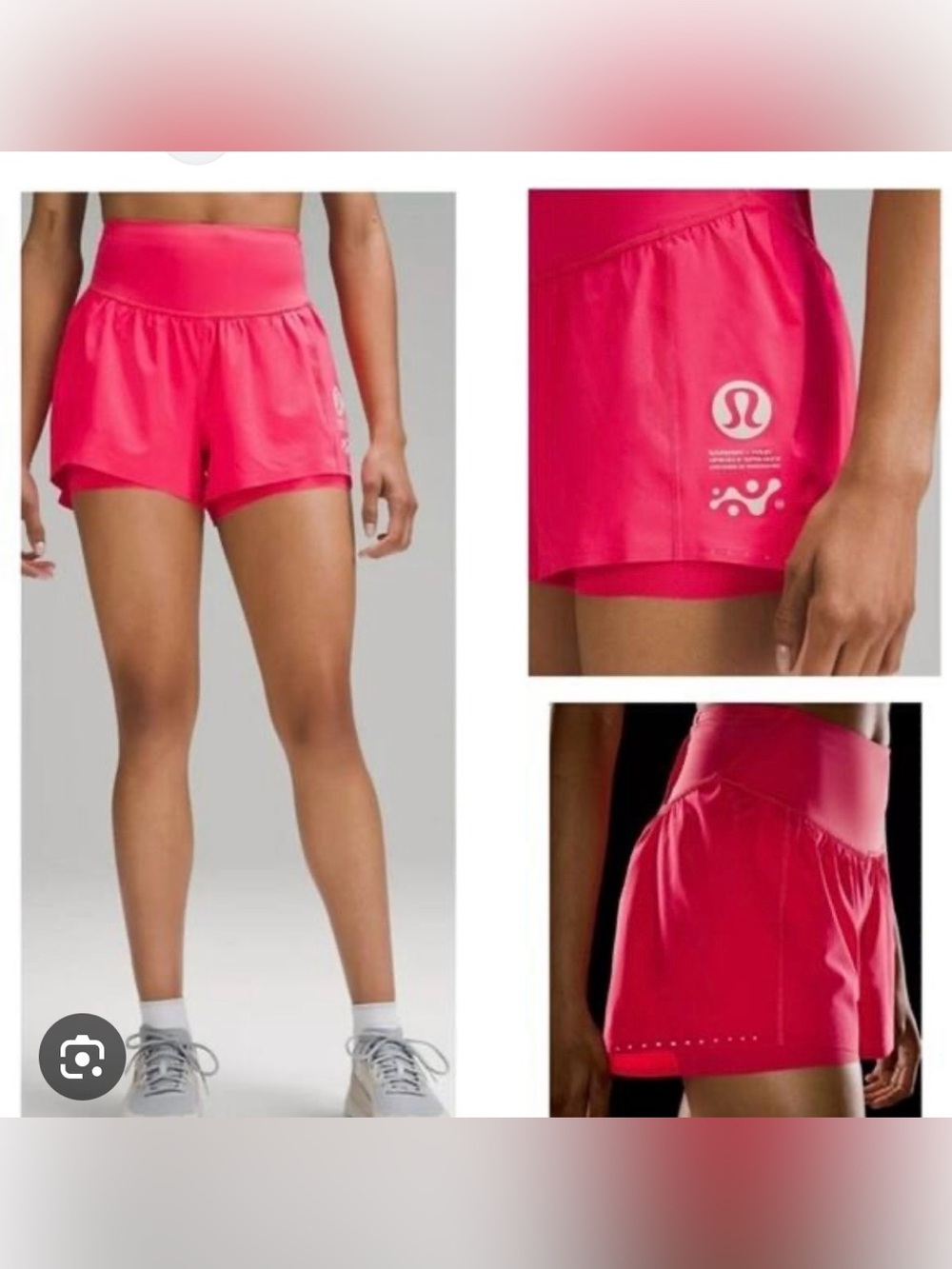 lululemon Nulux HR 2 in 1 short 4”